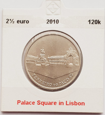 2158 Portugalia 2,5 Euro 2010 Palace Square, Lisbon km 798 foto