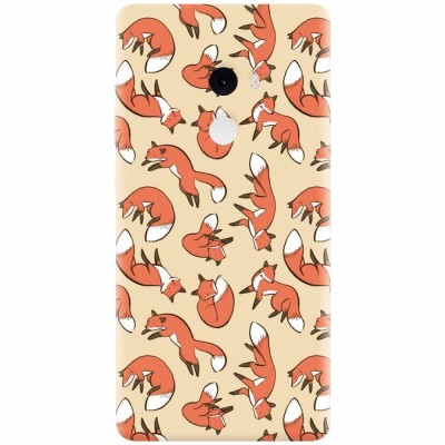 Husa silicon pentru Xiaomi Mi Mix 2, Red Foxes foto