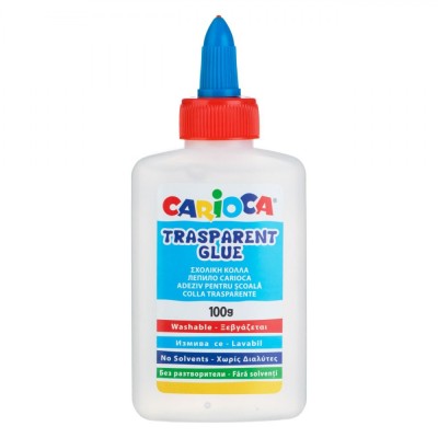 Adeziv Transparent, Carioca, Capacitate 100g, Fără Solvenți, Lavabil foto