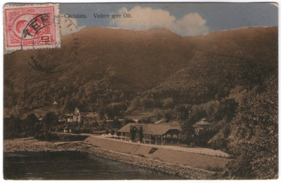 1911 - Caciulata, vedere spre Olt (jud.V&amp;acirc;lcea) foto