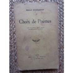Choix de po&egrave;mes - EMILE VERHAEREN