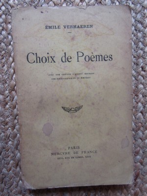 Choix de po&amp;egrave;mes - EMILE VERHAEREN foto