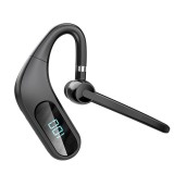 Casca Bluetooth Wireless MRG MKJ12, 5.0, LCD, Handsfree, Afisaj Baterie, Negru
