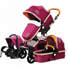 Carucior Multifunctional 3in1 JU Golden Baby T800 Mov foto