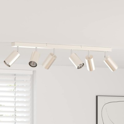 Spotlight de tavan cu 6 moduri ajustabile GU10 nichel periat foto