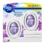 Odorizant de baie dublu 2 in 1, AMBI PUR Lavanda, 2 x 7.5 ml