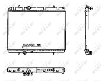 NRF 50436 Radiator, racire motor foto