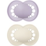 MAM Original 16m+ suzetă Purple/ Beige 2 buc
