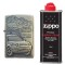 Bricheta Tip Zippo, 3D Relief, Metalica, King of 4wd si Lichid Zippo 125 ml M1