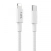 Cablu Date si Incarcare USB-C - Lightning HOCO X56, 20W, 1m, Alb, Apple