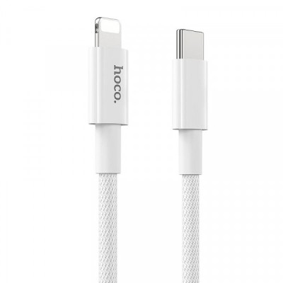Cablu Date si Incarcare USB-C - Lightning HOCO X56, 20W, 1m, Alb foto