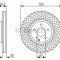 Disc frana MERCEDES E-CLASS T-Model (S212) (2009 - 2016) BOSCH 0 986 479 652
