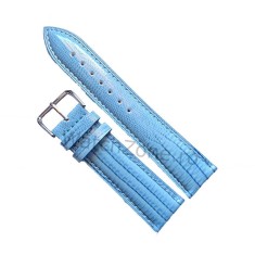 Curea Ceas Din Piele Bleu Imprimeu Sarpe 12mm - 24mm