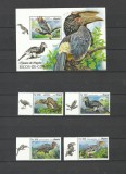 ANGOLA 2018 FAUNA PASARI PASAREA RINOCER, Nestampilat