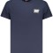 Tommy Jeans Tricou barbati, cu mini imprimeu, Slim Fit, Bleumarin inchis, S