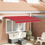 vidaXL Cortina Retractabilă Roșu 350 x 200 cm țesătură 3329750