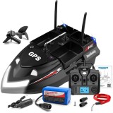 Barca Plantat, Nadit si Momit iUni V802 PRO, GPS, 12000mAh, 4 cuve, 3kg, 500m, 15km/h, Negru