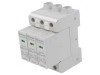 Limitator de Supratensiuni Tip 2 15kA 3 Poli pentru Șină DIN