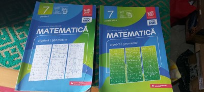 MATEMATICA ALGEBRA GEOMETRIE CLASA A VII A PARTEA I SI II ANTON NEGRILA foto