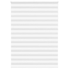 vidaXL Jaluzea tip zebra alb lățime țesătură 160,9 cm poliester