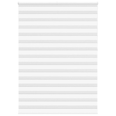 vidaXL Jaluzea tip zebra alb lățime țesătură 150,9 cm poliester foto
