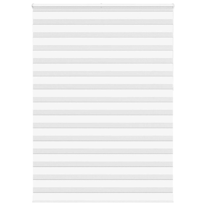 vidaXL Jaluzea tip zebra alb lățime țesătură 150,9 cm poliester