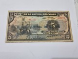 Cumpara ieftin Bancnota Bolivia 5 Bolivianos (B) 1911/1929 Seria Q, P113(2)