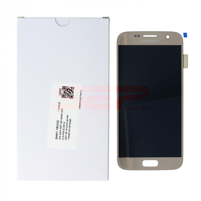 LCD+Touchscreen Samsung Galaxy S7 / G930 GOLD Original Service Pack