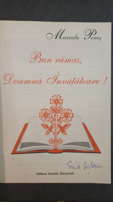 Ramas bun, doamna invatatoare, Marcela Penes, poezii, 1996, 40 pagini foto