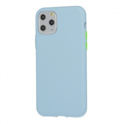 Husa Capac Silicon Matt Solid Apple iPhone 12 / 12 Pro (6,1&amp;quot;) Sky Blue foto