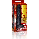 Dildo XXL, Icon Brands "Falcon Big Black Cock Uncut" 35 cm - Negru