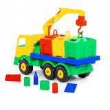 Cumpara ieftin Mașină salubrizare + containere - SuperTruck, 42x16x25cm, 5-7 ani, 3-5 ani