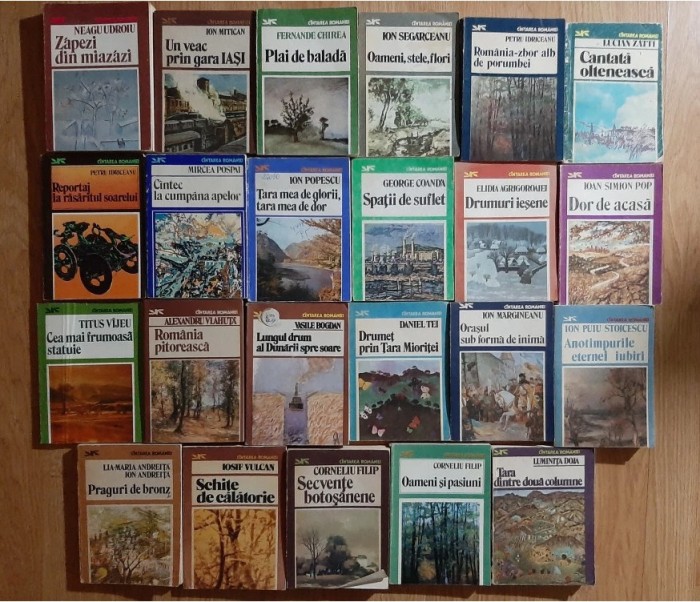 Colecția C&icirc;ntarea Rom&acirc;niei/C&acirc;ntarea Rom&acirc;niei (40 vol): Mihail Sadoveanu, Neagu Udroiu, Iosif Vulcan, Lucian Zatti, Gheorghe Tomozei, Ion Simionescu...