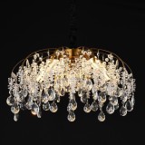 Candelabru Cristal CC9321/5FGD, 5x E14, Diametru 49cm, Auriu ModernLight Concept