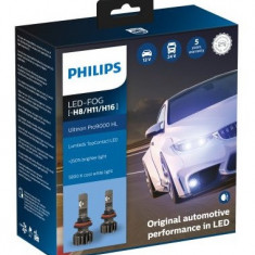 Set 2 Buc Bec Led Philips H8 / H11 / H16 12/24V 18W Ultinon Pro9000 HL Alb 5800K 11366U90CWX2