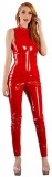 Salopeta Latex Femei, Rosu, Black Level, L, S, XS