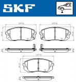 Set placute frana fata SKF VKBP80106A