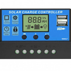 Controler Panou Solar MRG MW88B, 20A, 12V 24V, Negru C808