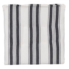 Perna Scaun, Model Dungi, Culoare Ecru și Negru, Dimensiuni 40x40cm