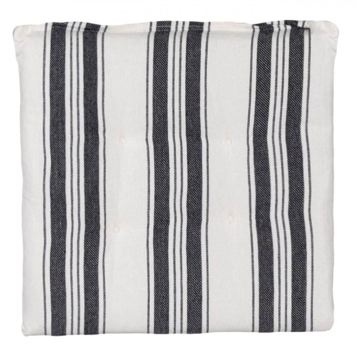 Perna Scaun, Model Dungi, Culoare Ecru și Negru, Dimensiuni 40x40cm