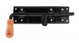 Zavor Negru Tip L Cu Maner Lemn Poarta / D[Mm]: 280X80; T: Dreapta