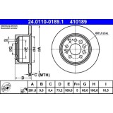 Disc frana ATE 24.0110-0189.1