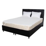 Set Saltea ortopedica cu arcuri, Super Ortopedica Sofia, 140x200x20cm, fermitate medie, plasa arcuri tip Bonell, fata vara-iarna, sistem aerisire cu b