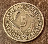 C50 - Moneda foarte veche - Germania - 5 reichspfennig - 1935 litera J