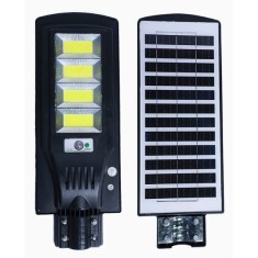 Lampa Stradala Solara LED, BZRSH, 200W cu senzor de miscare si telecomanda, stalp de montare inclus, 61 x 22.5 cm