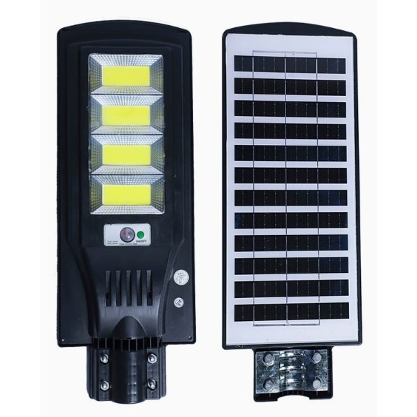 Lampa Stradala Solara LED, BZRSH, 200W cu senzor de miscare si telecomanda, stalp de montare inclus, 61 x 22.5 cm