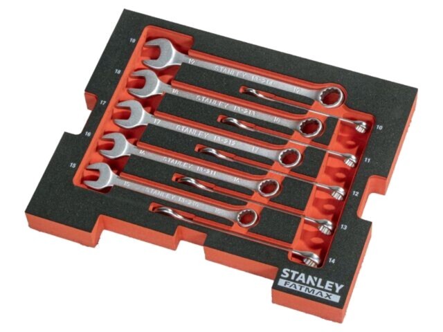 Set chei combinate Stanley FATMAX 10 piese, dimensiuni 10-19 mm