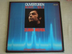 Uverturi Zubin Mehta - Cutie cu 2 Viniluri Perfecte DECCA foto