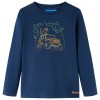 Tricou pentru copii cu m&acirc;neci lungi, bleumarin, 104 13020, vidaXL