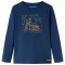 Tricou pentru copii cu m&acirc;neci lungi, bleumarin, 104 13020